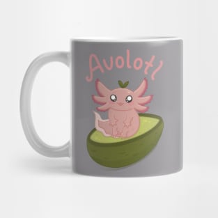 Avolotl Axoltol Kawaii Avocado Mug